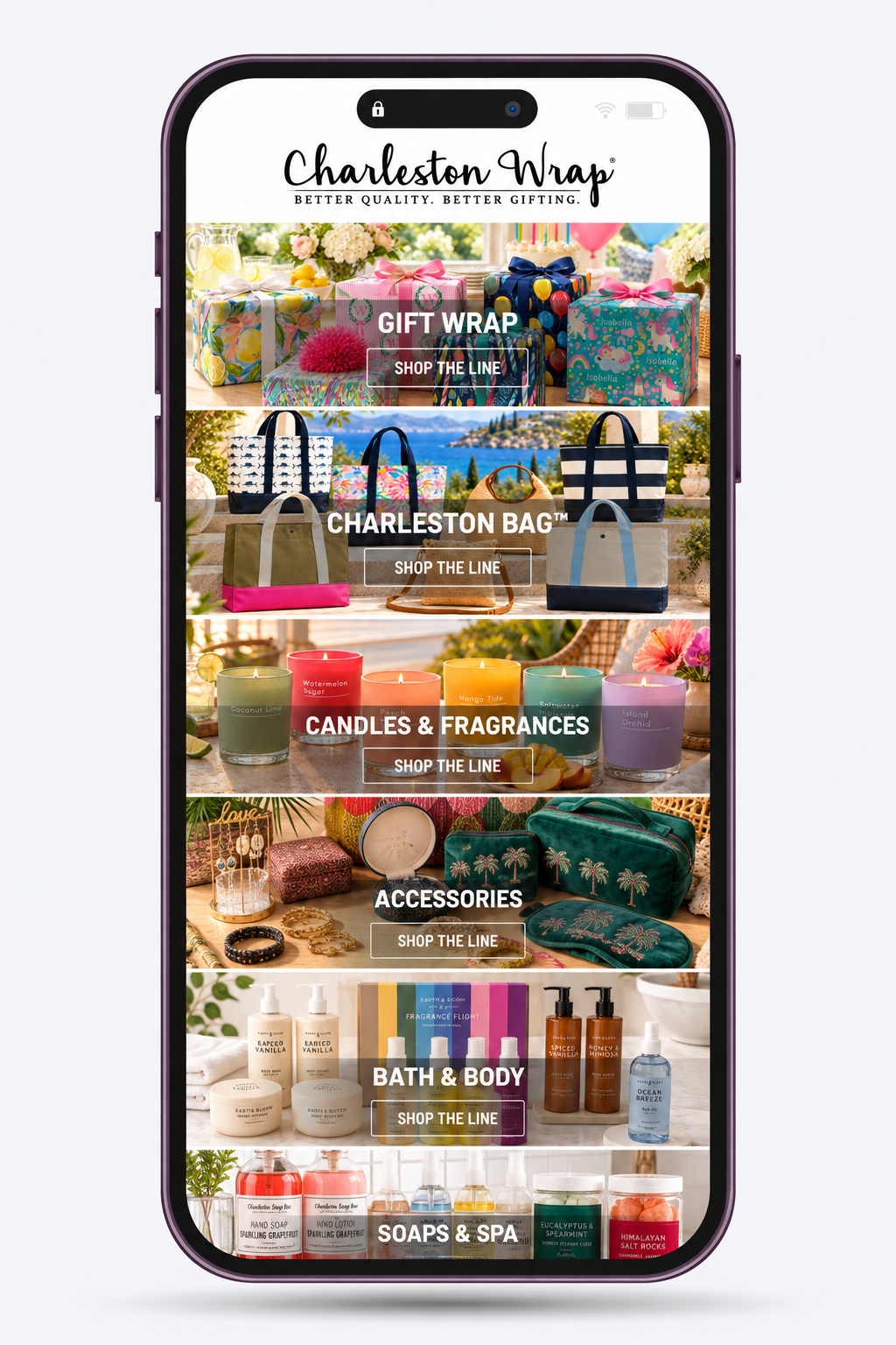 Preview of the Charleston Wrap online store