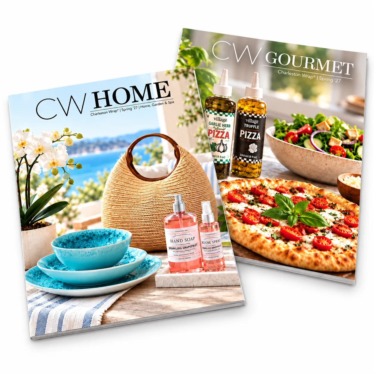 Charleston Wrap Spring 2027 Home and Gourmet catalogs
